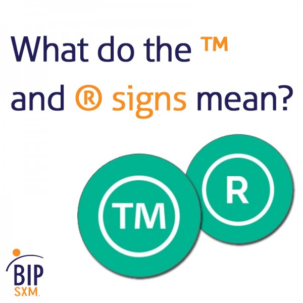 TM and R sign