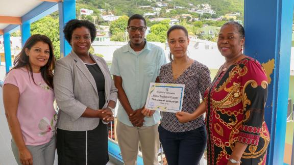 BIP SXM continues the unreal campaign at the Sint Maarten Vocational Training School
