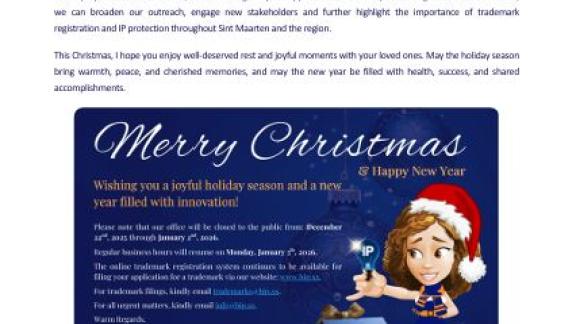 A Holiday Message from the Director